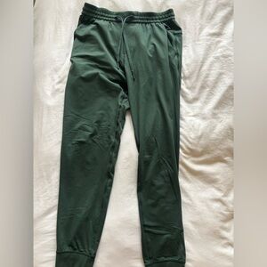 lululemon athletica Green Joggers Elastic Waistband Tapered Fit
